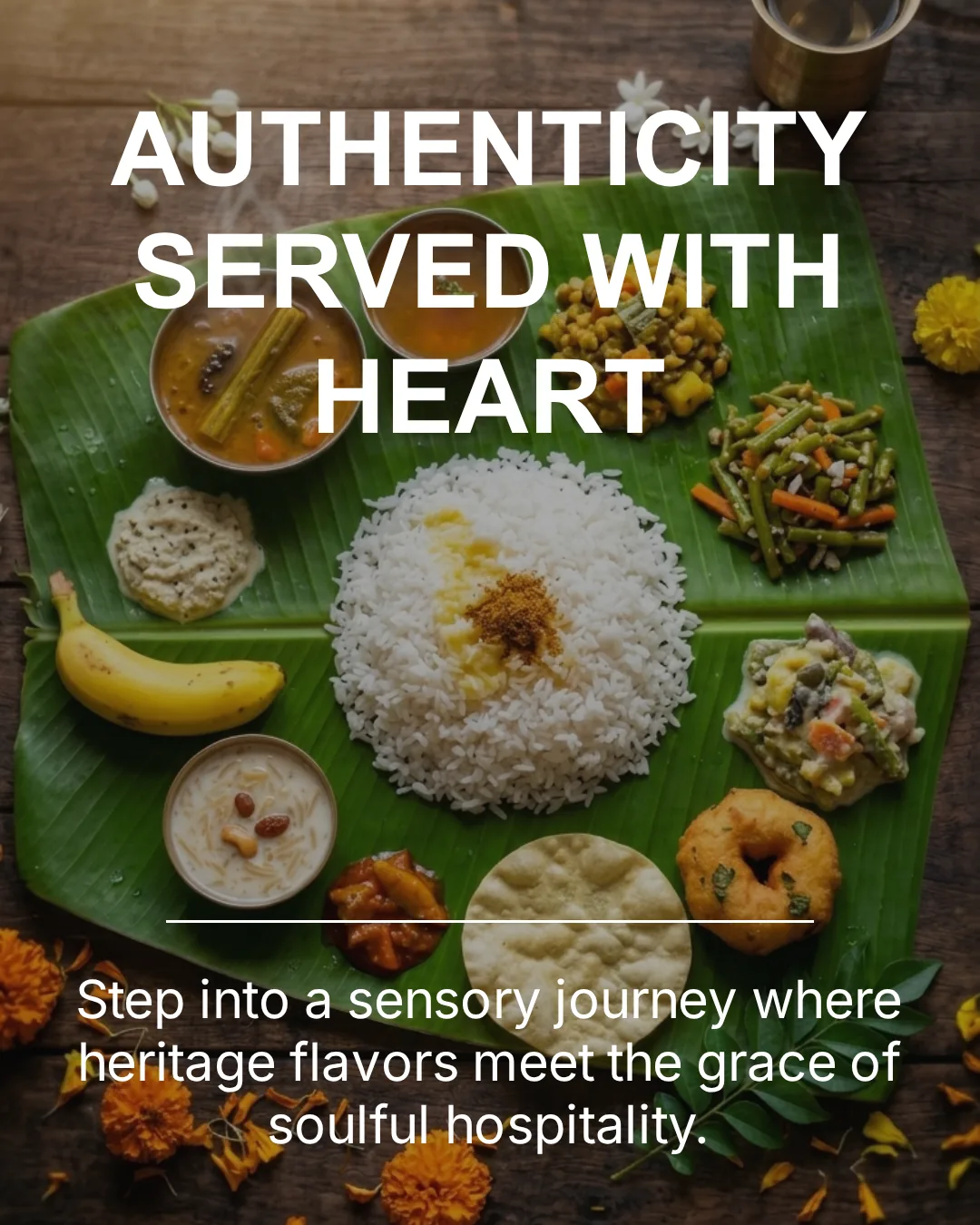 Authenticity served with heart — heritage banana-leaf feast